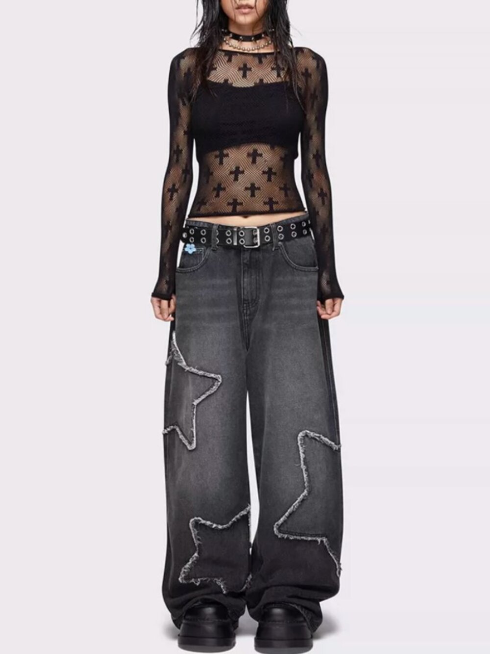 ✨ SALE Urban Outfitters x Minga London Washed Black Distressed Jeans 32"/US8